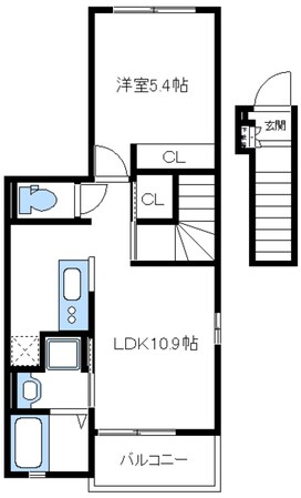 ルミエール モンドBの物件間取画像